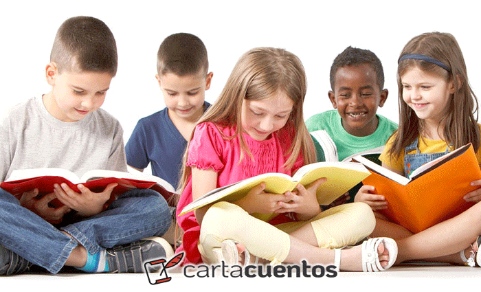 Cartacuentos Niños Leyendo